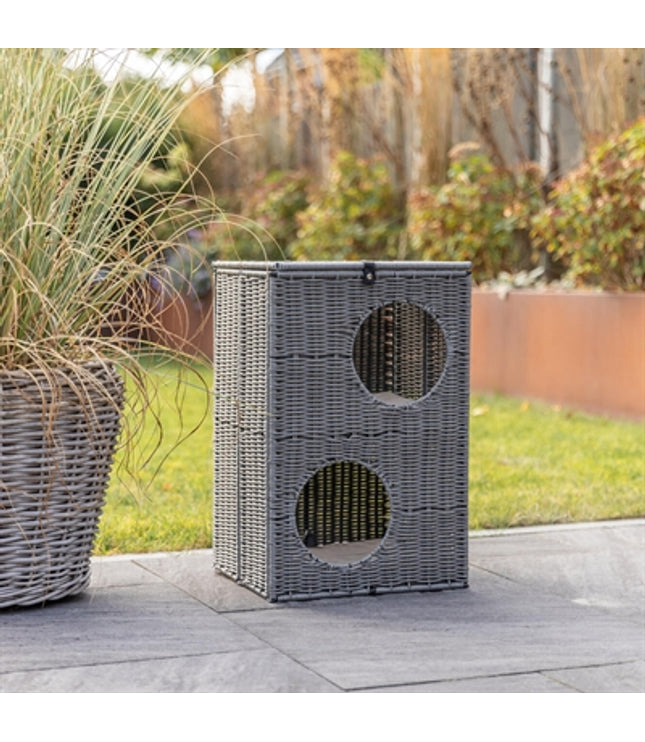 Trixie Kattenmand Amalia Hoekig Polyrattan Grijs