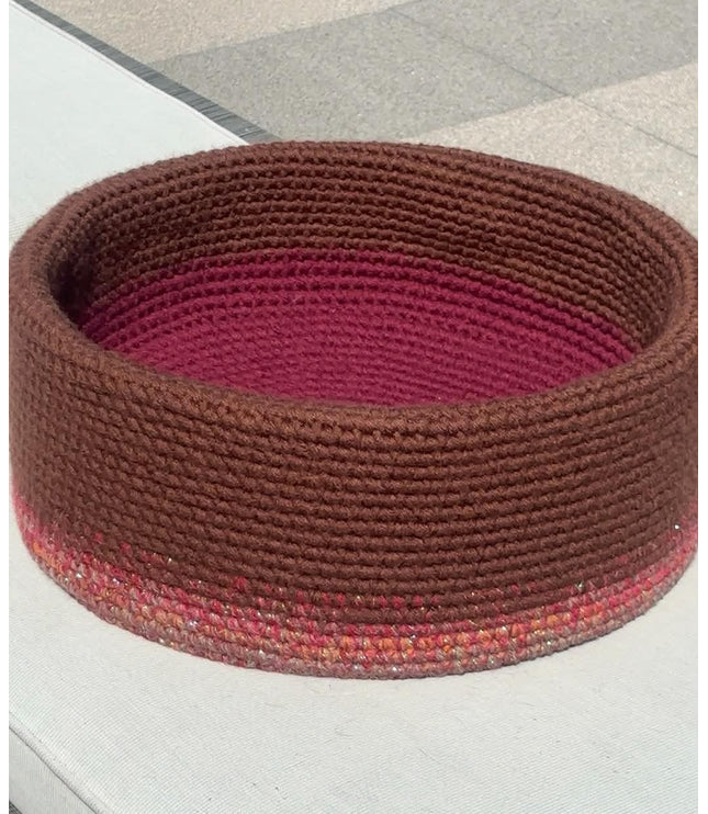 Handgehaakte Kattenmand - Rood